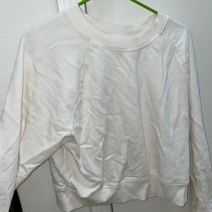 White cropped forever 21 sweater